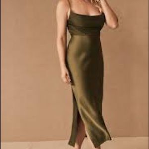 Cali Satin Charmeuse Midi Dress